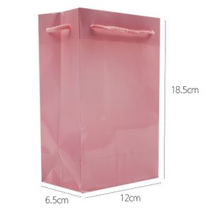 아이티알,LZ 쇼핑백 종이백 8호 핑크 가로12X18.5X폭6.5cm CU