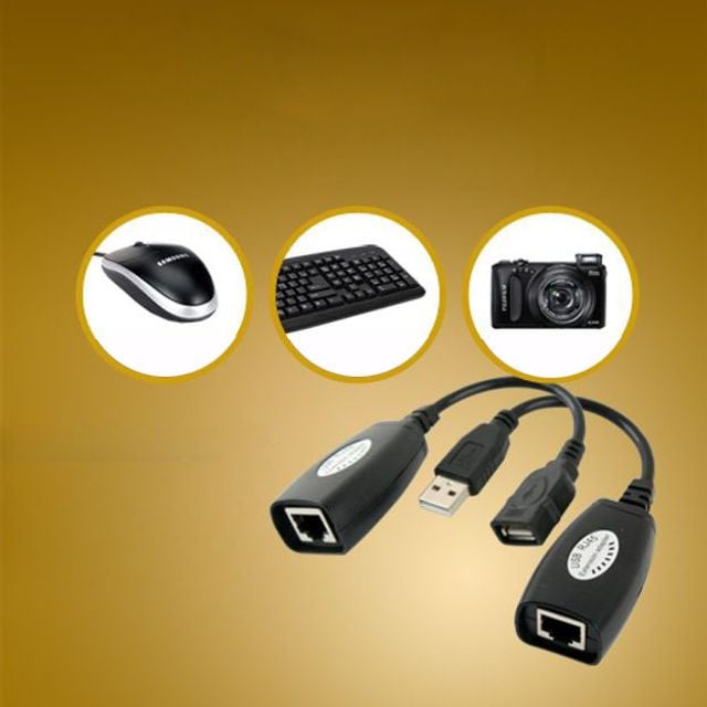 Coms USB 리피터 RJ45 45M USB 1.1 연장선 랜케이블