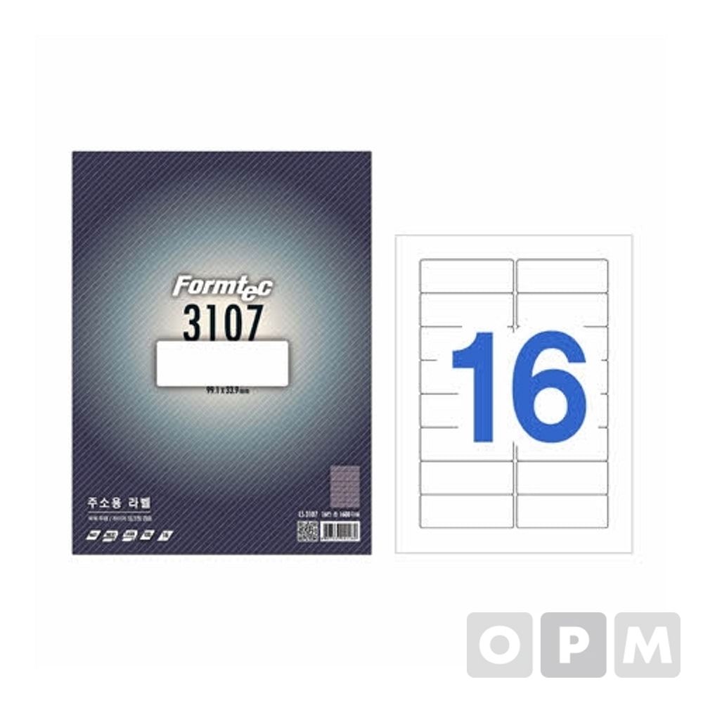 폼텍 라벨16칸100매 LS-3107/주소용 99.1x33.9mm