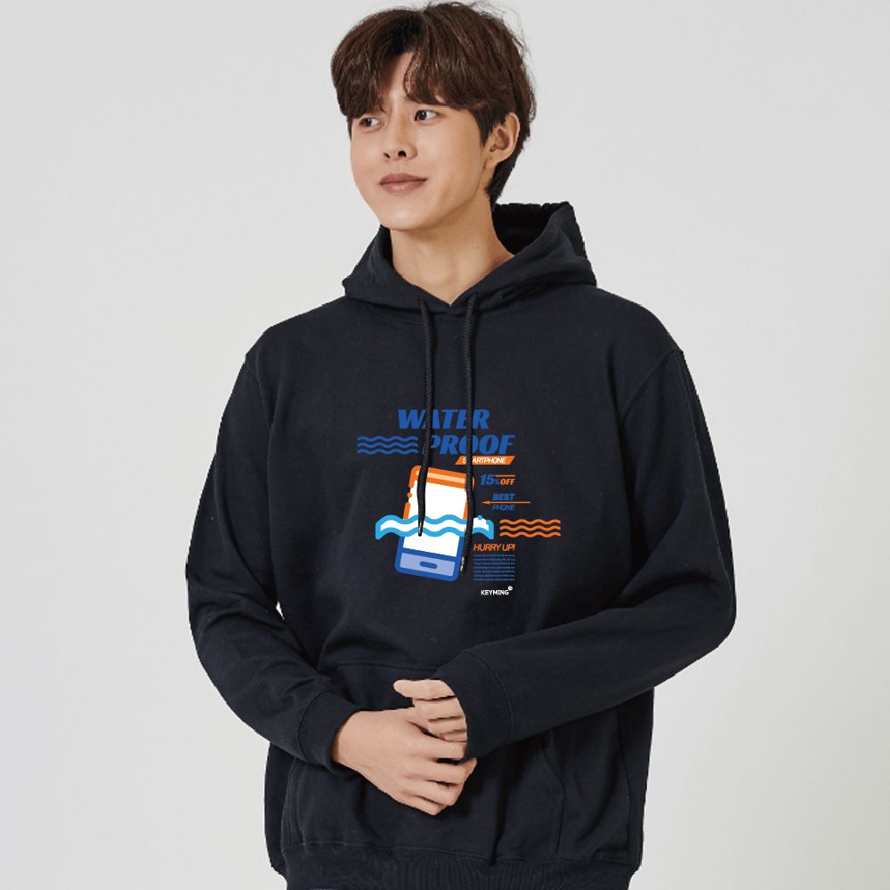 키밍 WATER PROOF 휴대폰 맨투맨 후드
