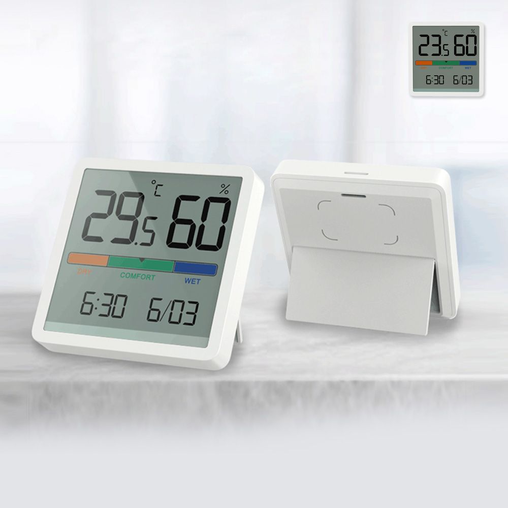키밍 신형 온습도계 시계 실내 온도측정기 가정용