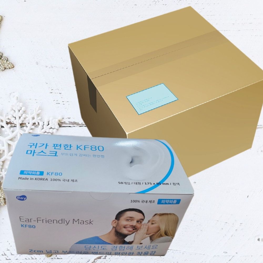 좋은 품질 1000매 통기성 좋은 Ear-Friendly Mask 레