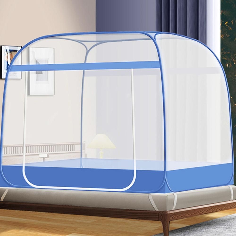 침대모기장 180x200cm 블루 침실 방충 여름 미세원단