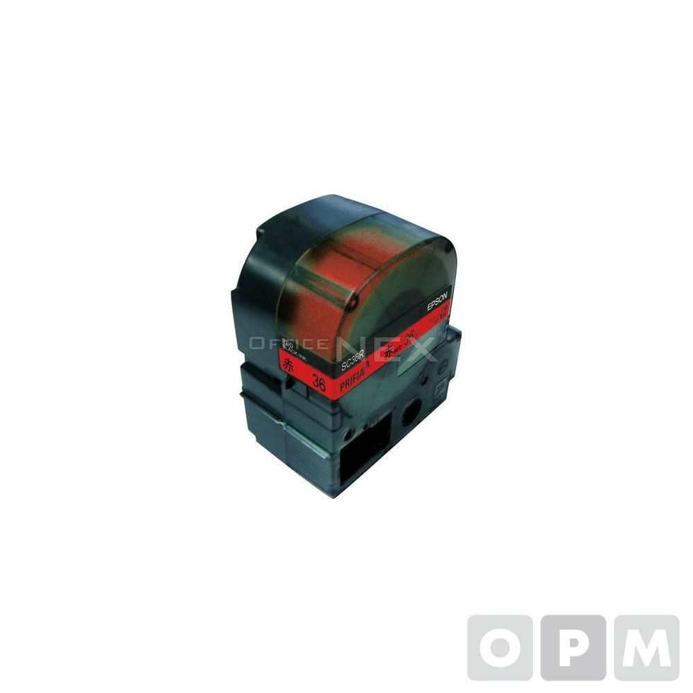 엡손 테이프카트리지 SC36R 36mm Red Black