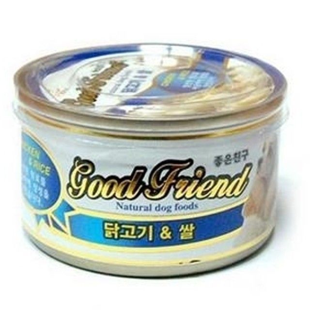 강아지용 good 통조림캔 일상 라이스N닭고기 100g 24