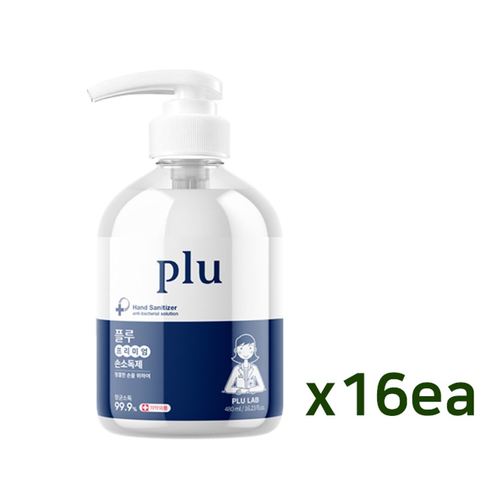 플루_프리미엄 손소독제 겔 500ml x 16개