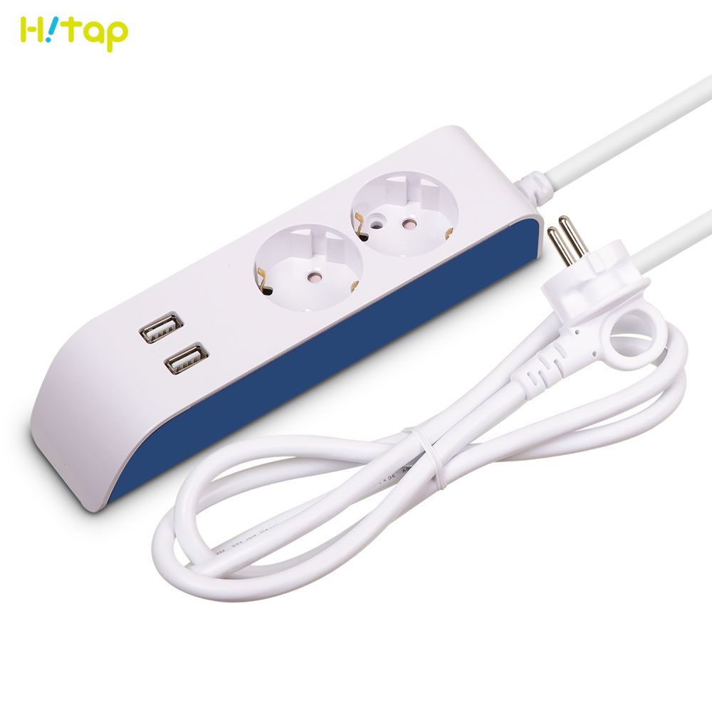 하이탭 접지 2구 3M USB 2포트 충전 멀티탭 (16A)