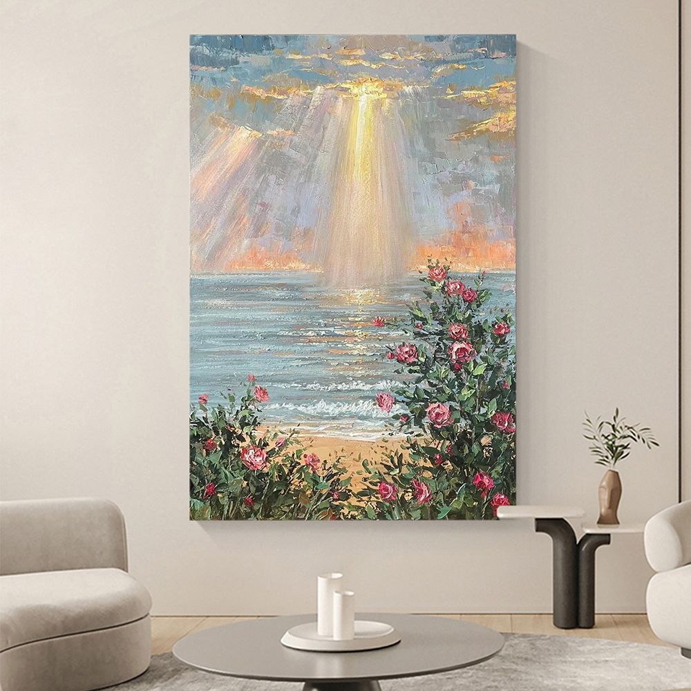 100cm 캔버스 인테리어 입체 장미 A 70cm 그림액자