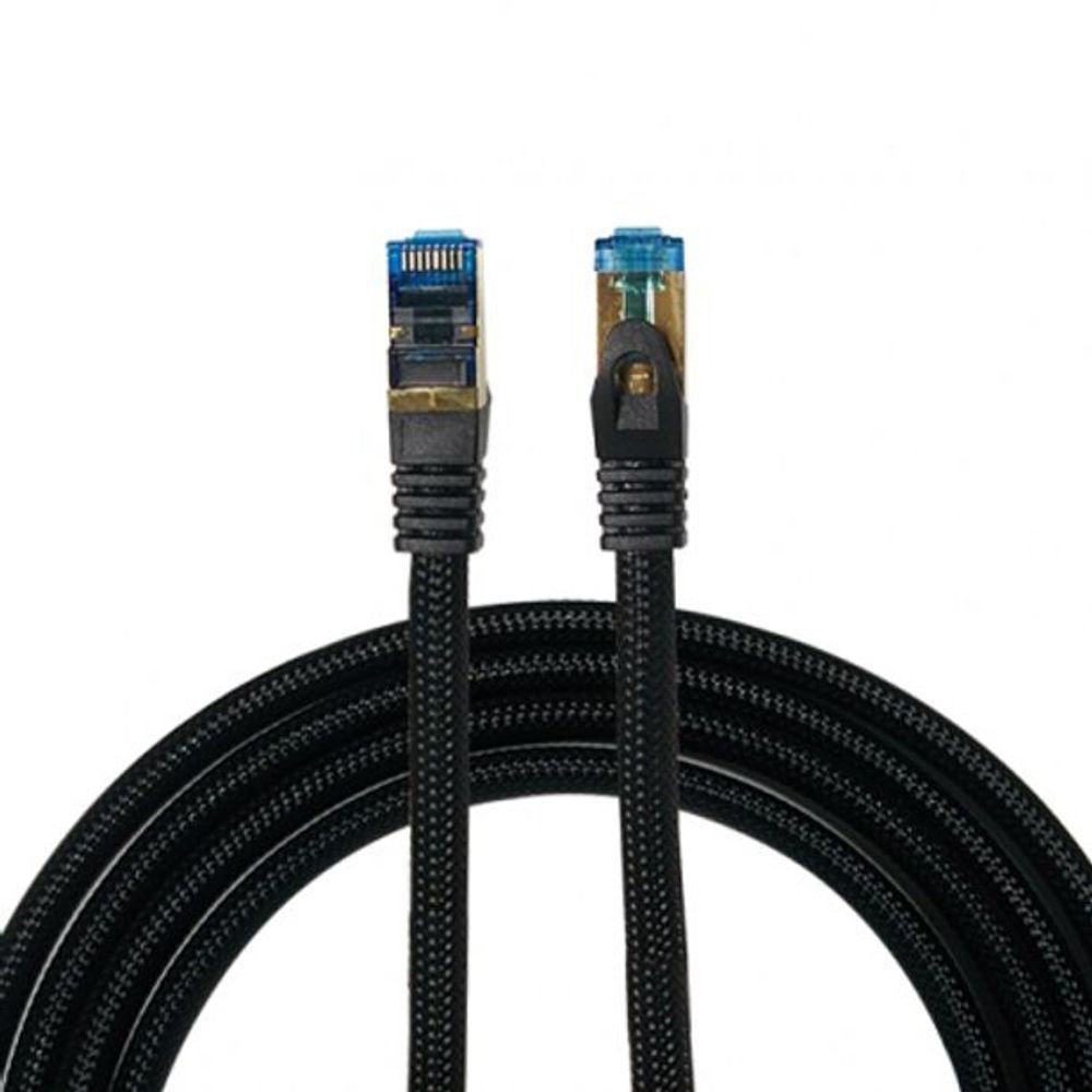 CAT 7 산업용 망사 랜케이블 LSZH 10G Gold blue 20M