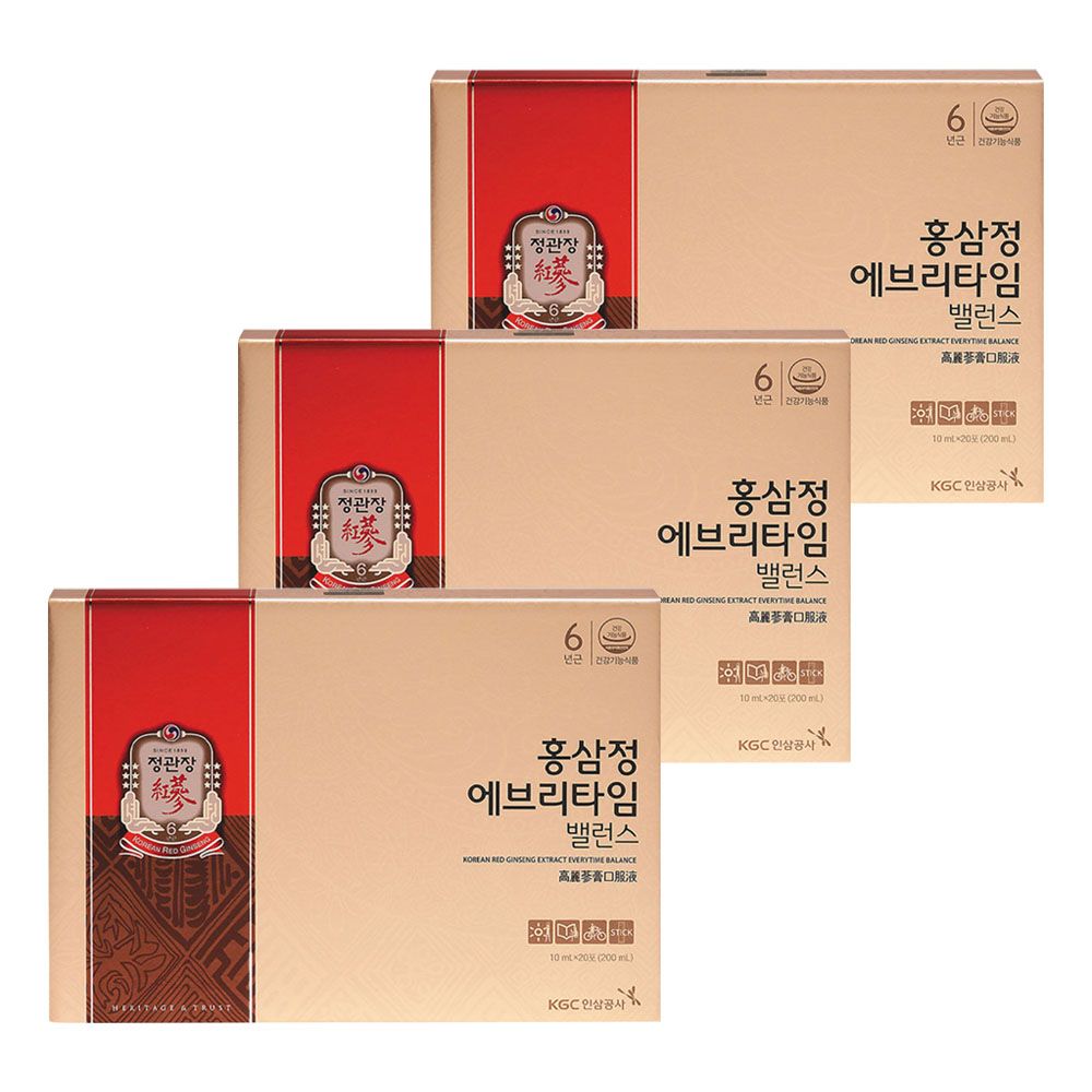 정관장 홍삼정 에브리타임 밸런스 10ml x 20개입 3박
