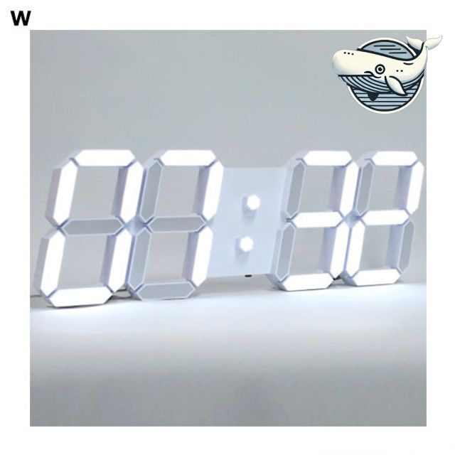 모던 화이트 LED 대형 벽시계 실내 장식