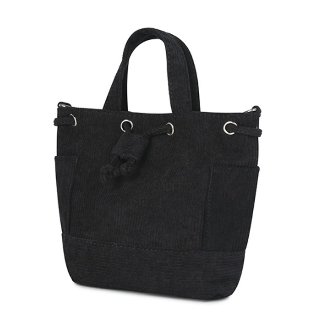 코듀로이 캐주얼 숄더백 데일리 크로스백 블랙 가방