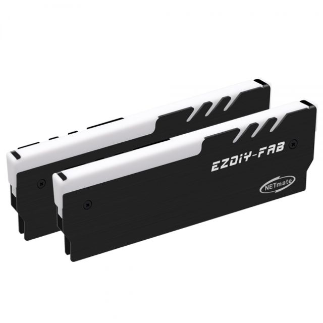5V RGB 알루미늄 메모리 방열판 블랙 2PACK EZDIY-FAB