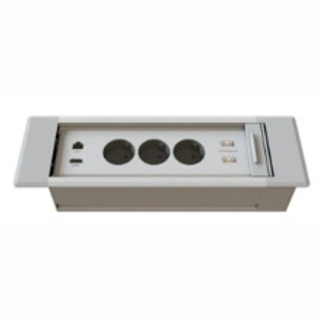 BIS 빌트인 가구 매입 슬라이드 콘센트 BID-2203MS