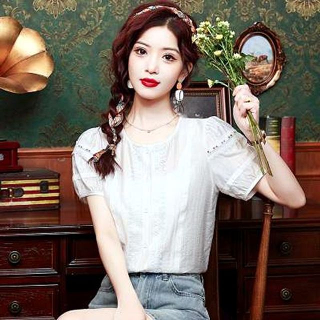 블라우스 URS941550 스퀘어넥블라우스 민소매블라우스