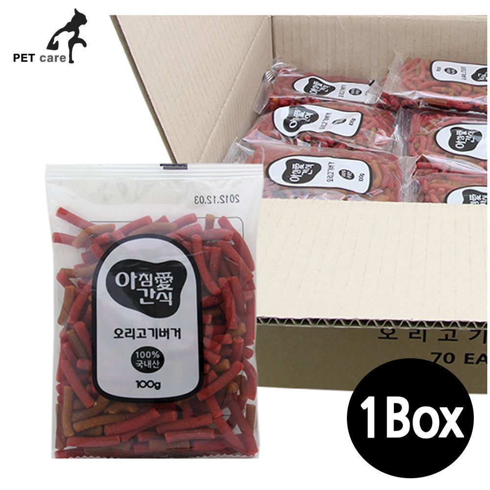 아침애간식 오리고기 버거 1박스 100g x 160개