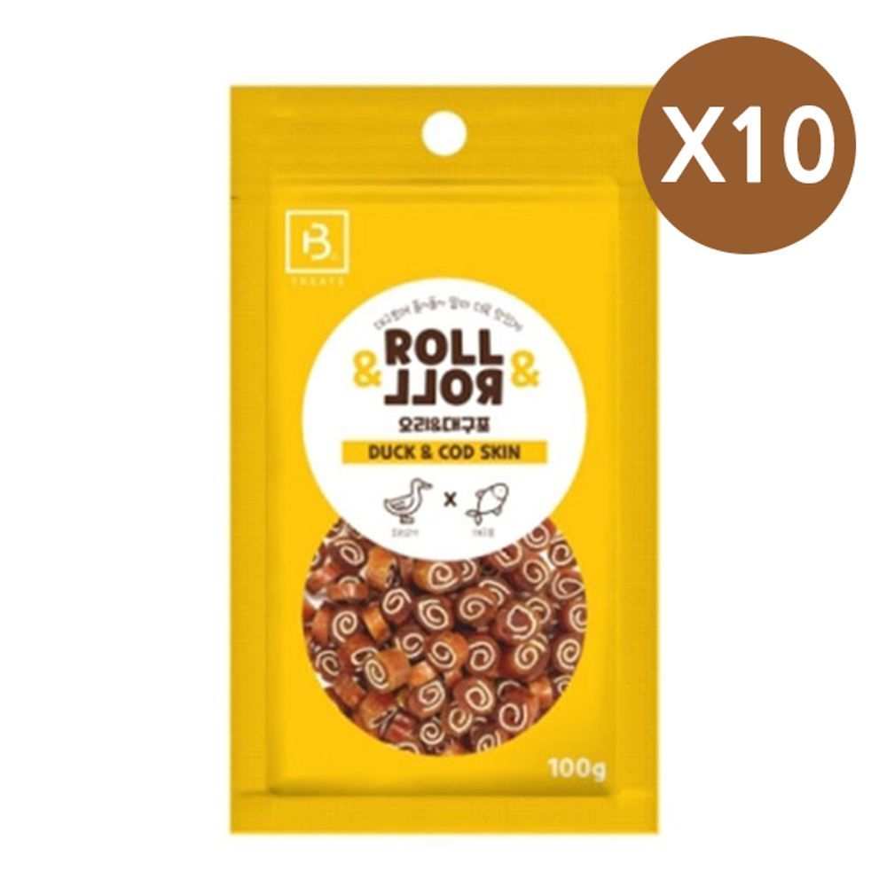 대구포 100g 오리롤롤 일상 10p 쫄깃 애견간식 훈련