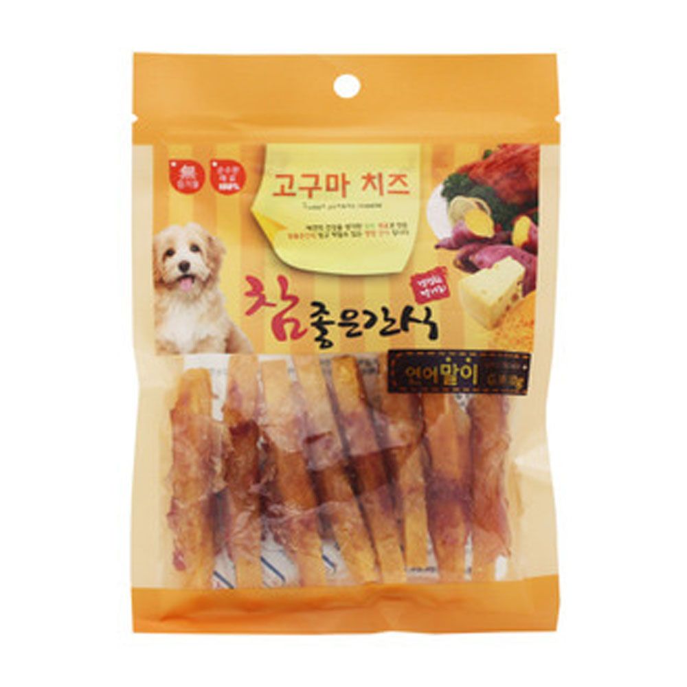참좋은간식 고구마치즈 연어말이 100gX10개 애견간식