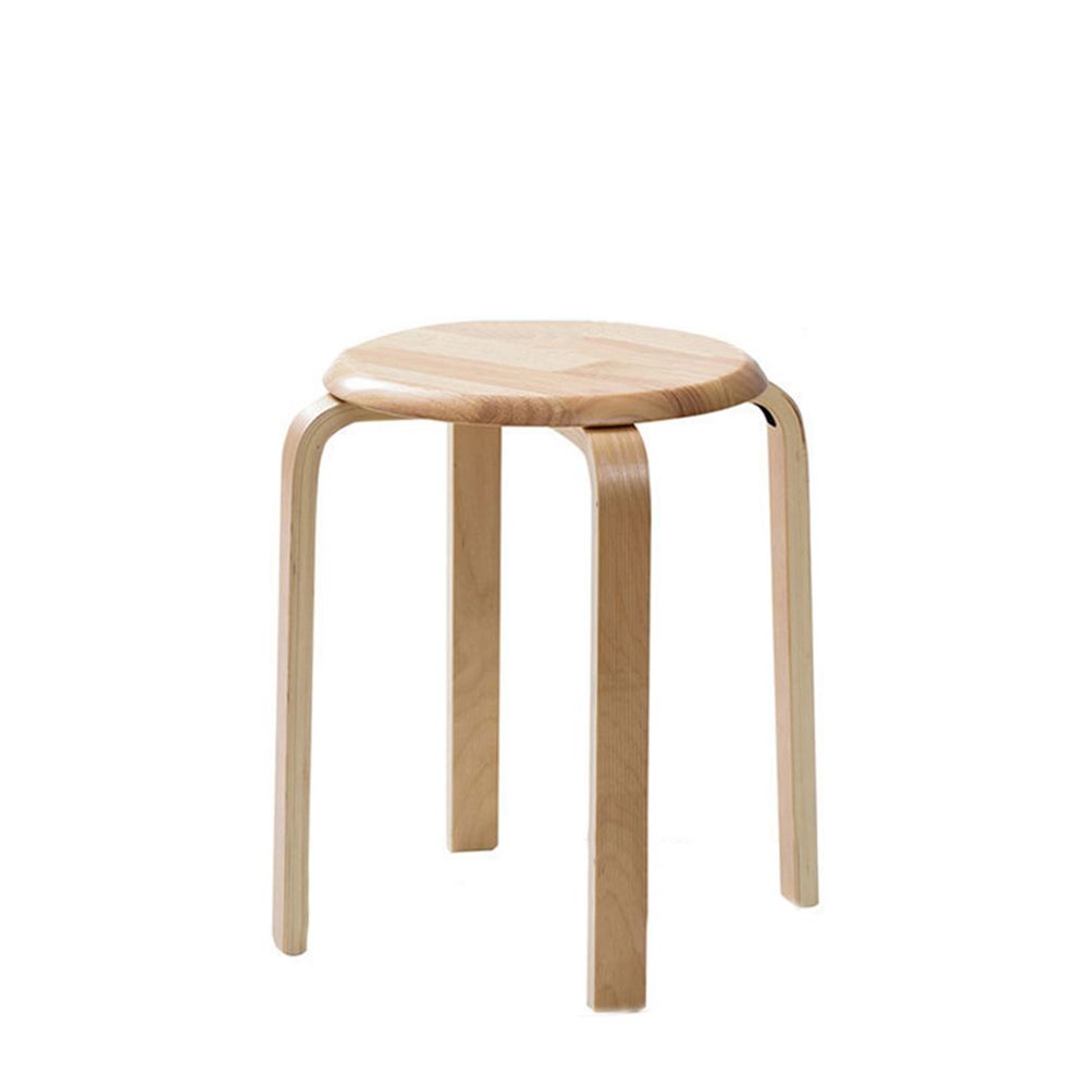 스툴 네츄럴 원목 44cm 원형