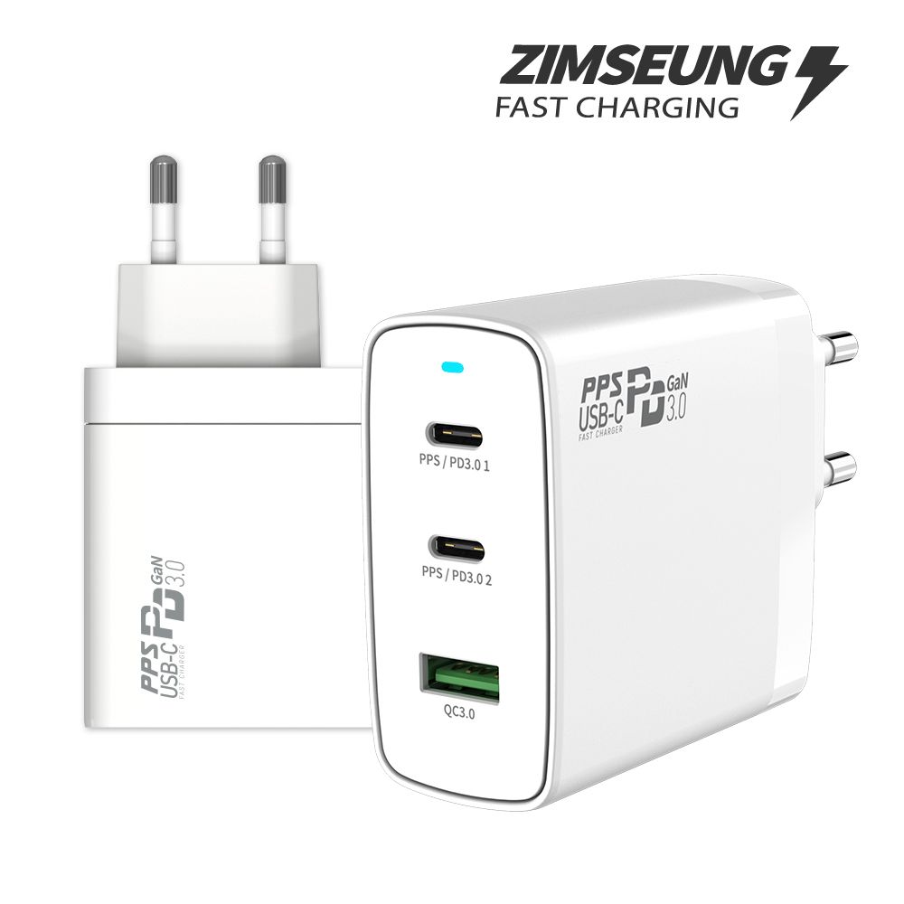 GaN 100W 멀티 3포트 USB C타입 PD PPS 초고속 충전기