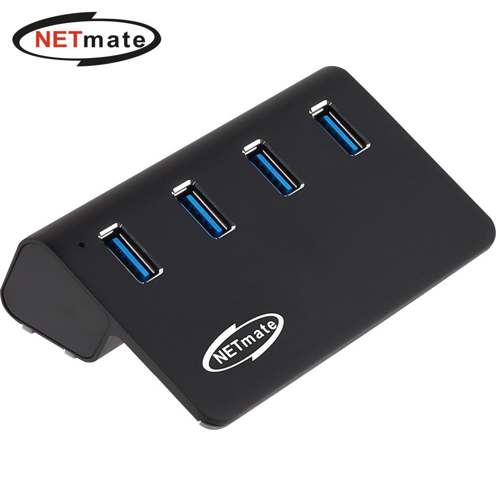 강원전자 넷메이트 NM-UT324B USB3.2 4포트 허브 블랙