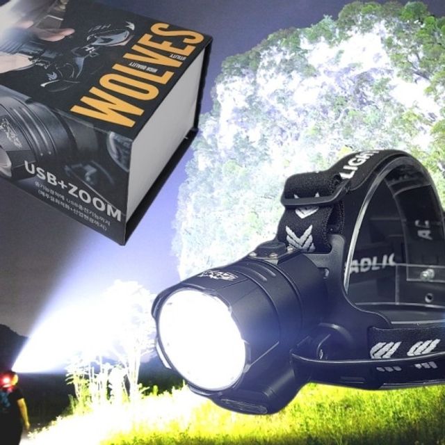 12000루멘 P160LED+COB 해루질 초강력 LED헤드랜턴 FI
