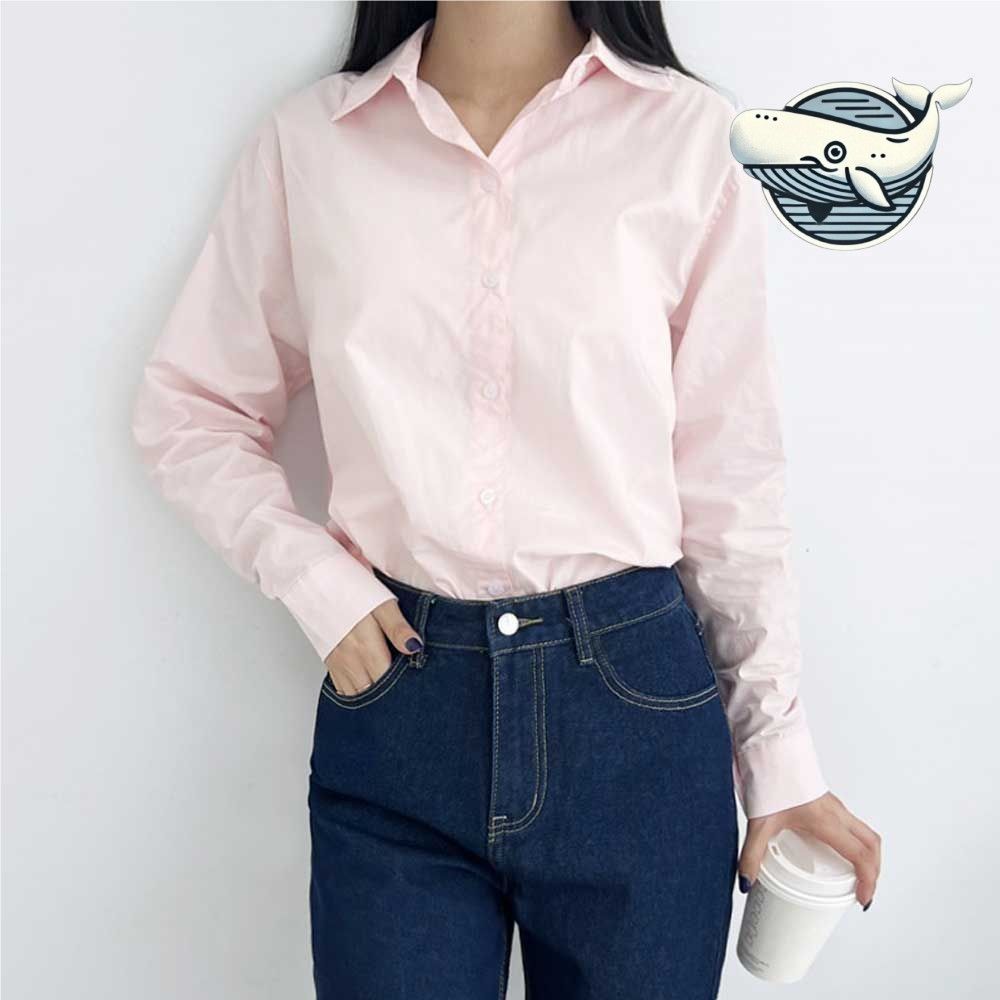 사계절 필수 아이템 베이직 긴팔 셔츠 깔끔한