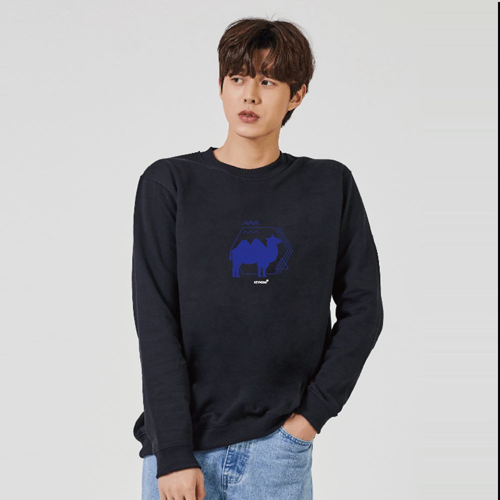 키밍 낙타 맨투맨 후드티 그래픽