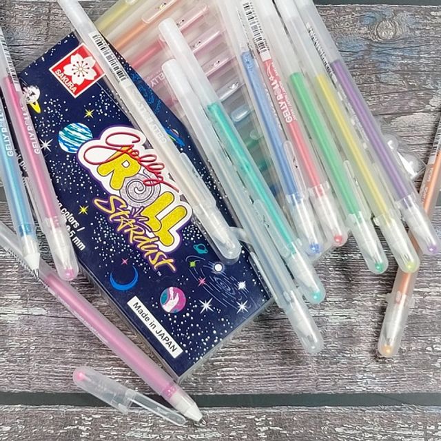 사쿠라 1.0mm 젤잉크볼펜 겔리롤 STARdust 12색세트