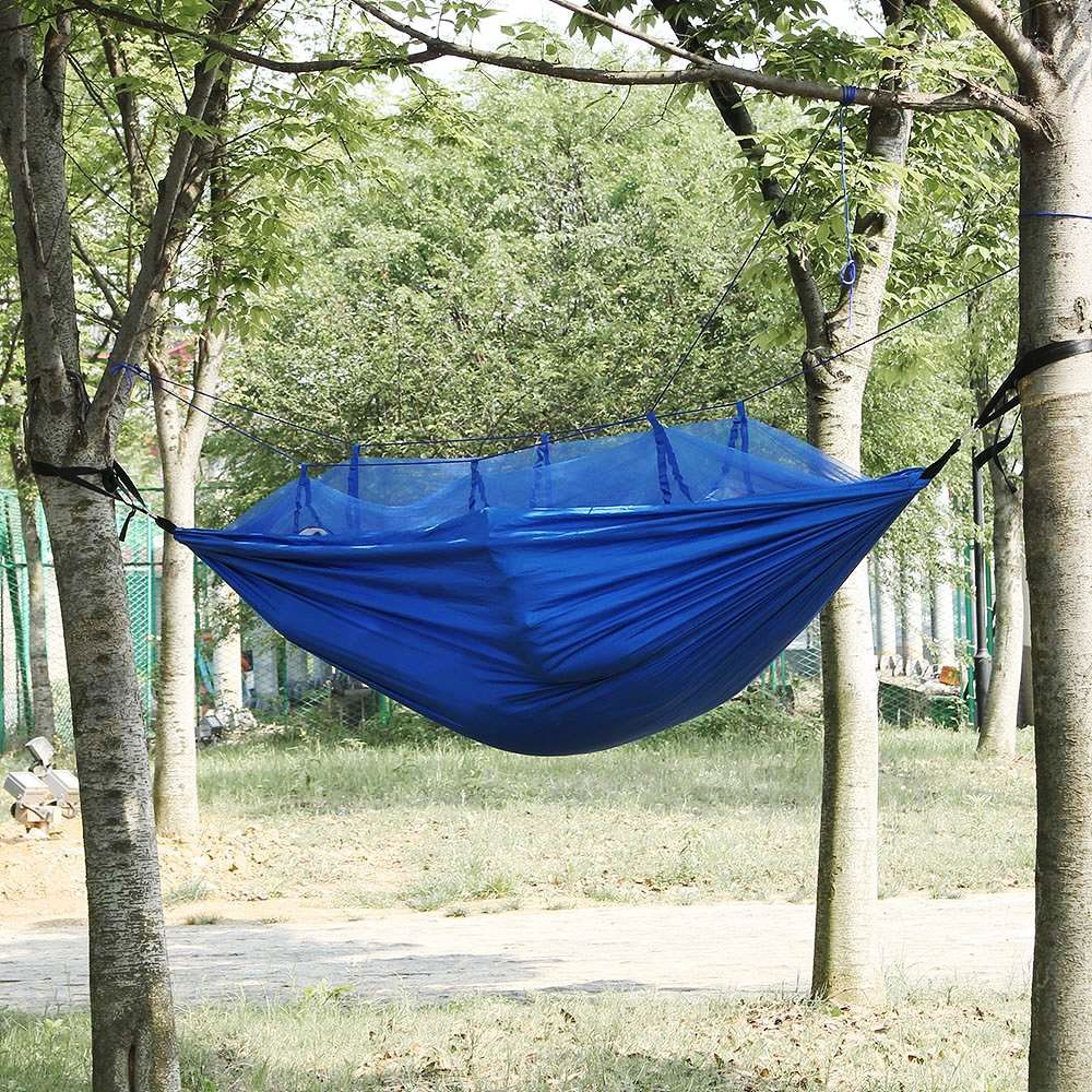모기장해먹 블루 그물 피크닉 1인용 침대