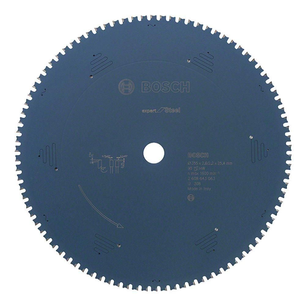 원형 톱날 2.6t 철재용 355mm 90 날 2608643063 팁쏘