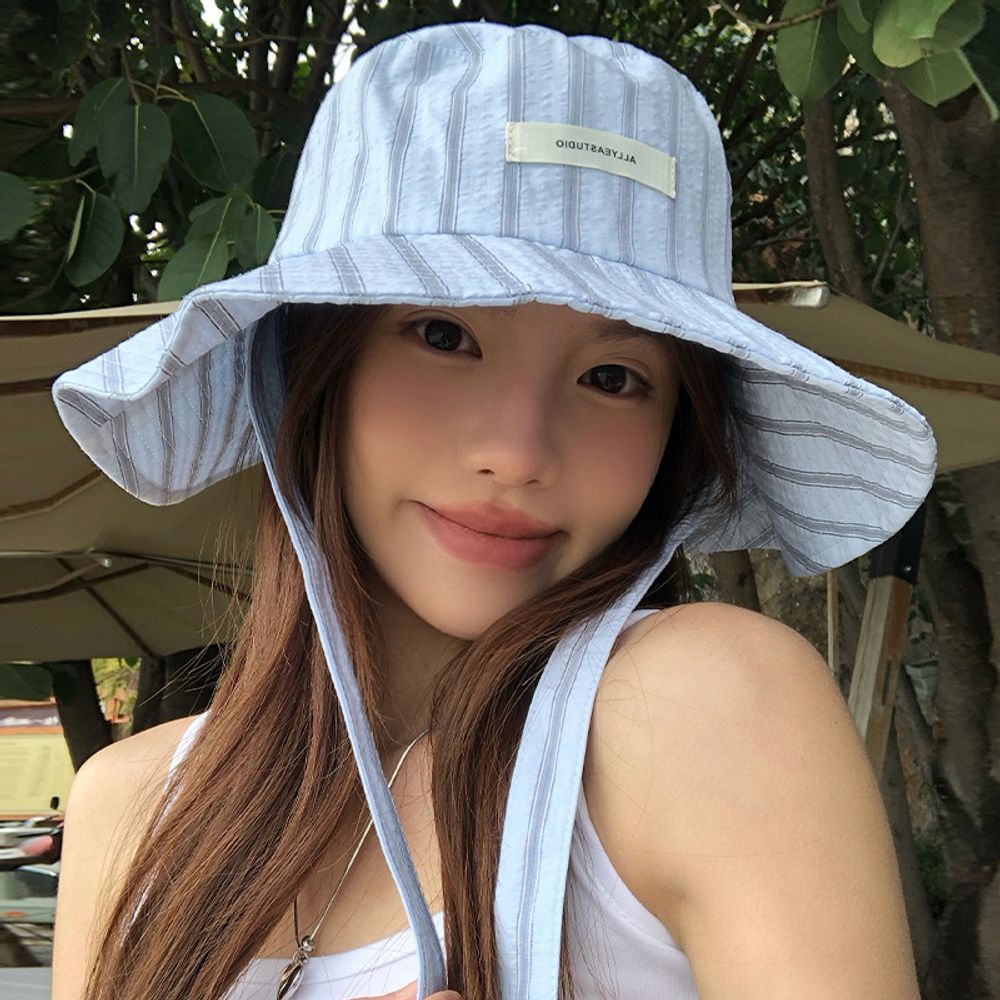 여성 버킷햇 챙넓은 벙거지 휴양지 사파리 면 모자