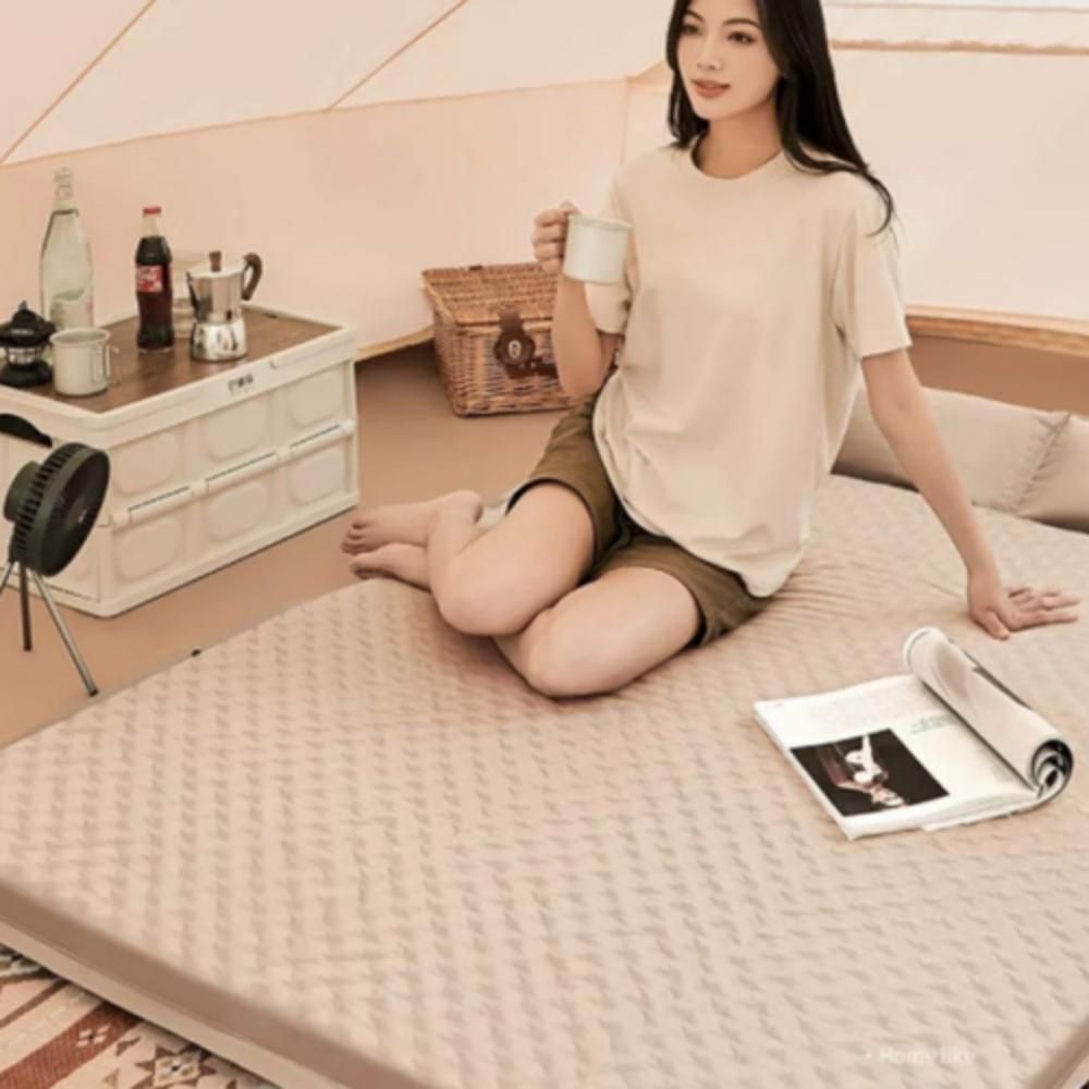 에어매트 캠핑 휴대용 자충 더블 방습 방수