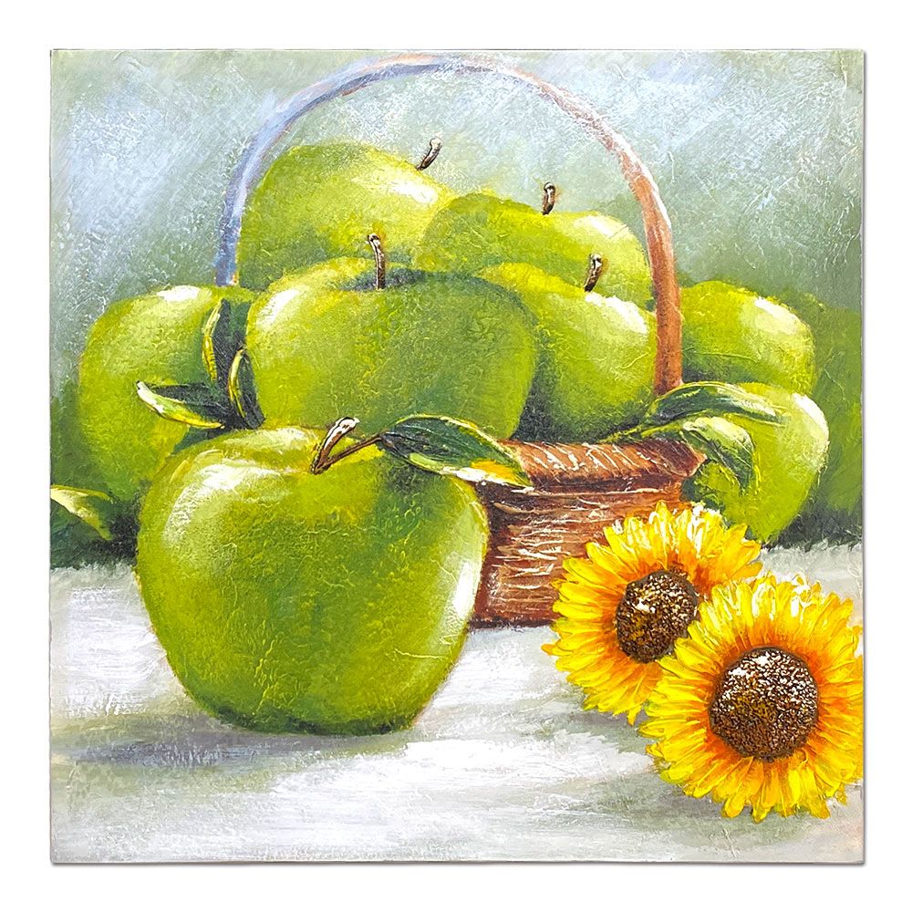 사과 해바라기 그림 유화 거실 액자 778A