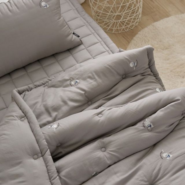 비숑 텐셀 모달 차렵이불 그레이 SS 150 x 205