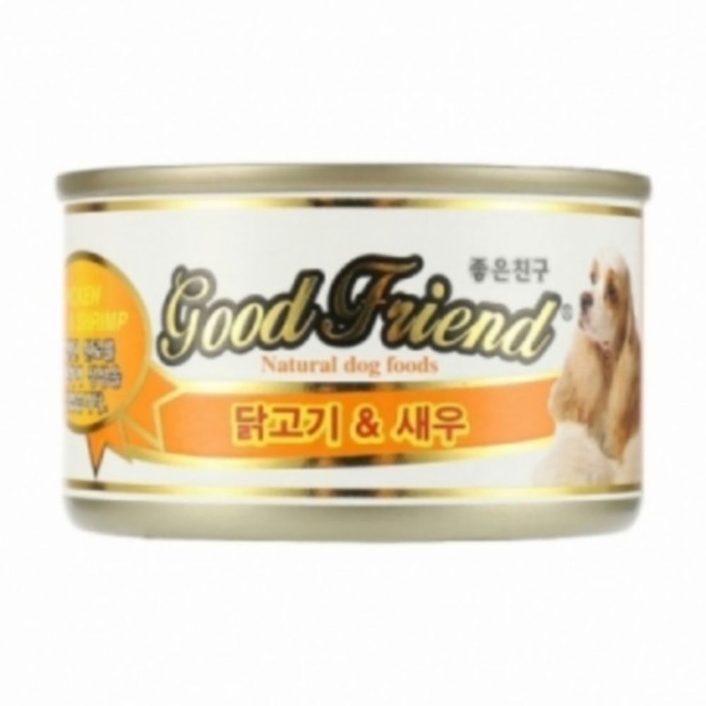 굿프랜드 닭고기+새우캔 100g 24개 1Box