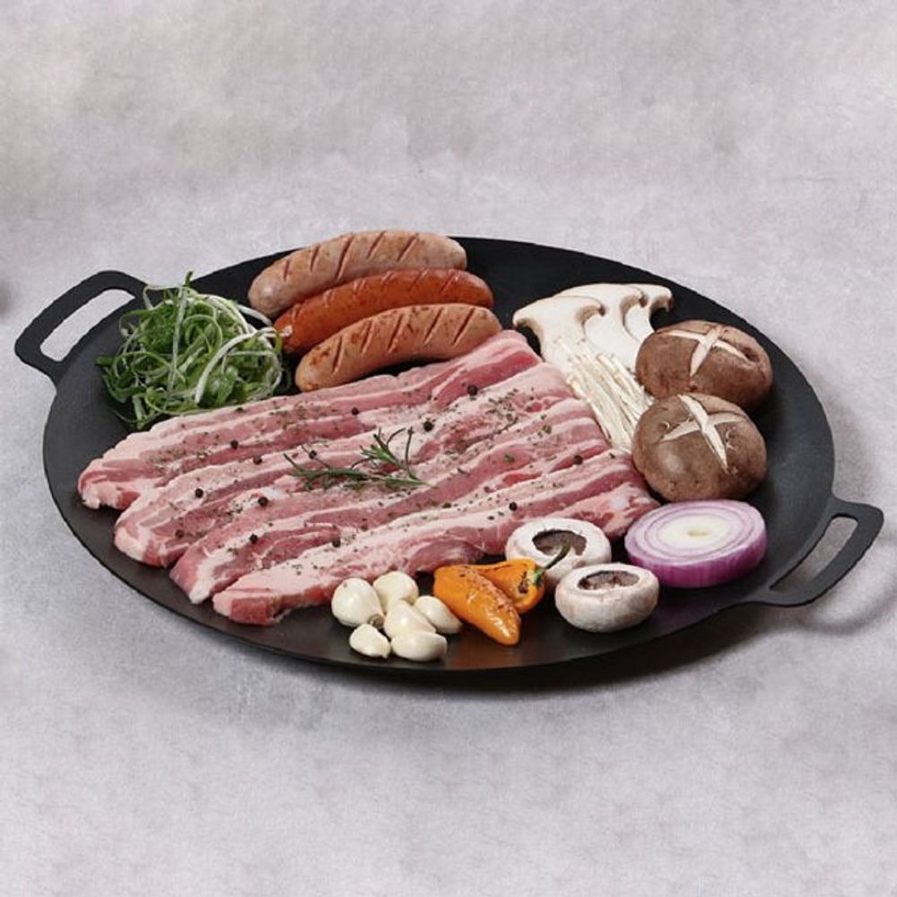 리빙아트 그리들 캠핑 고기 불판 인덕션 구이팬 33cm