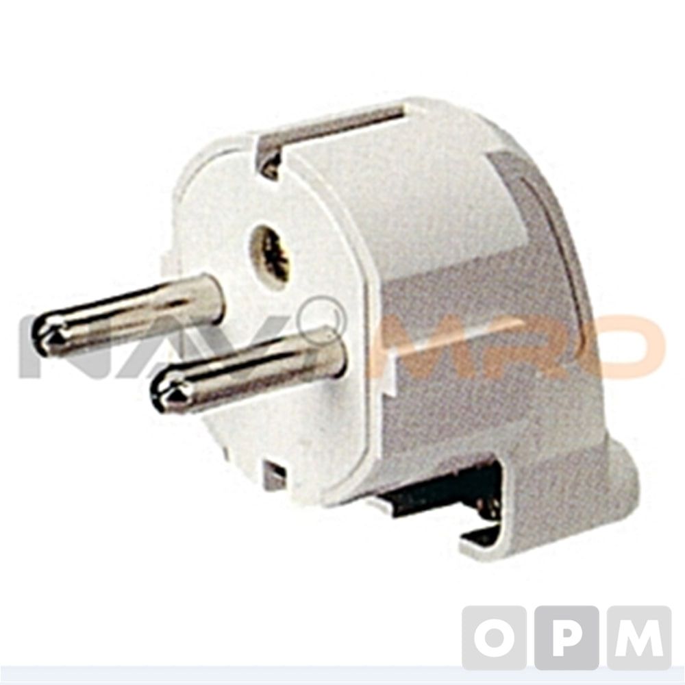 접지 플러그 1BOX(200EA)/ㄱ인 치 형/정격 15A 250V