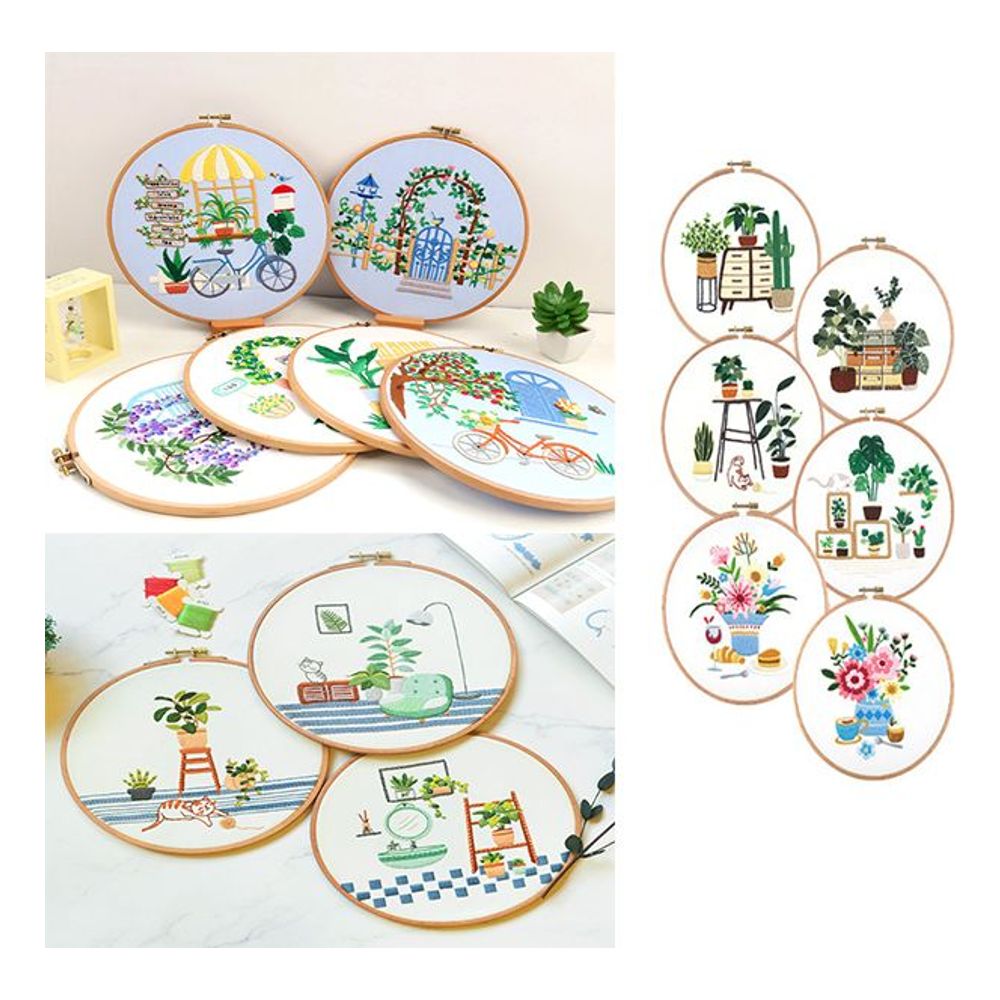 키밍 드로잉 프랑스자수 DIY 패키지 수작업 자수키트