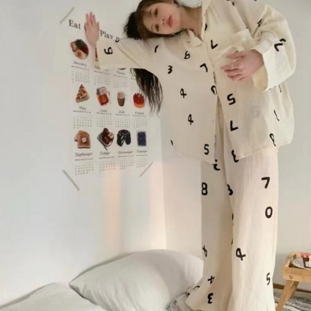 넘버링 파자마세트