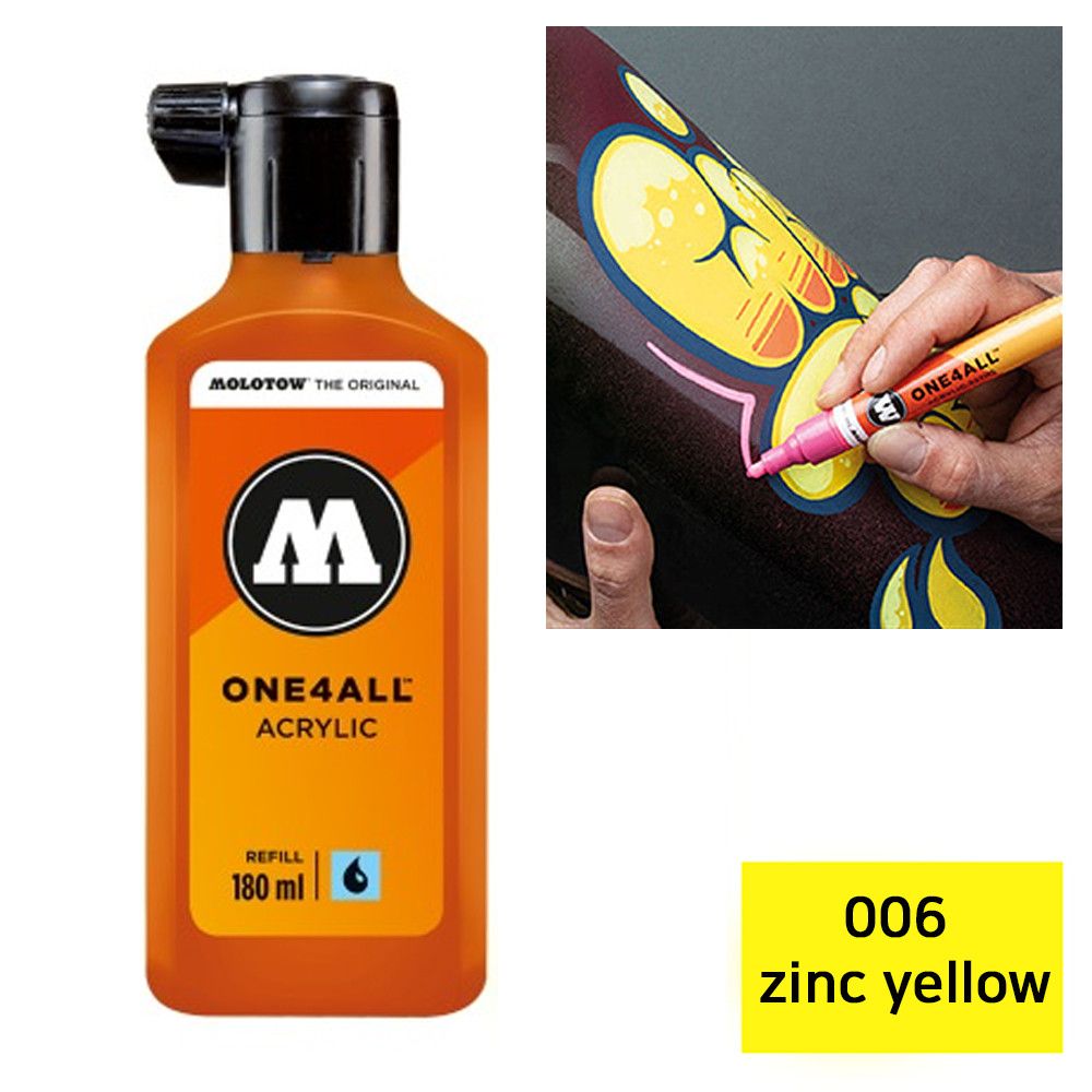 모로토우 원포올 마카 리필 180ml 006 zinc yellow