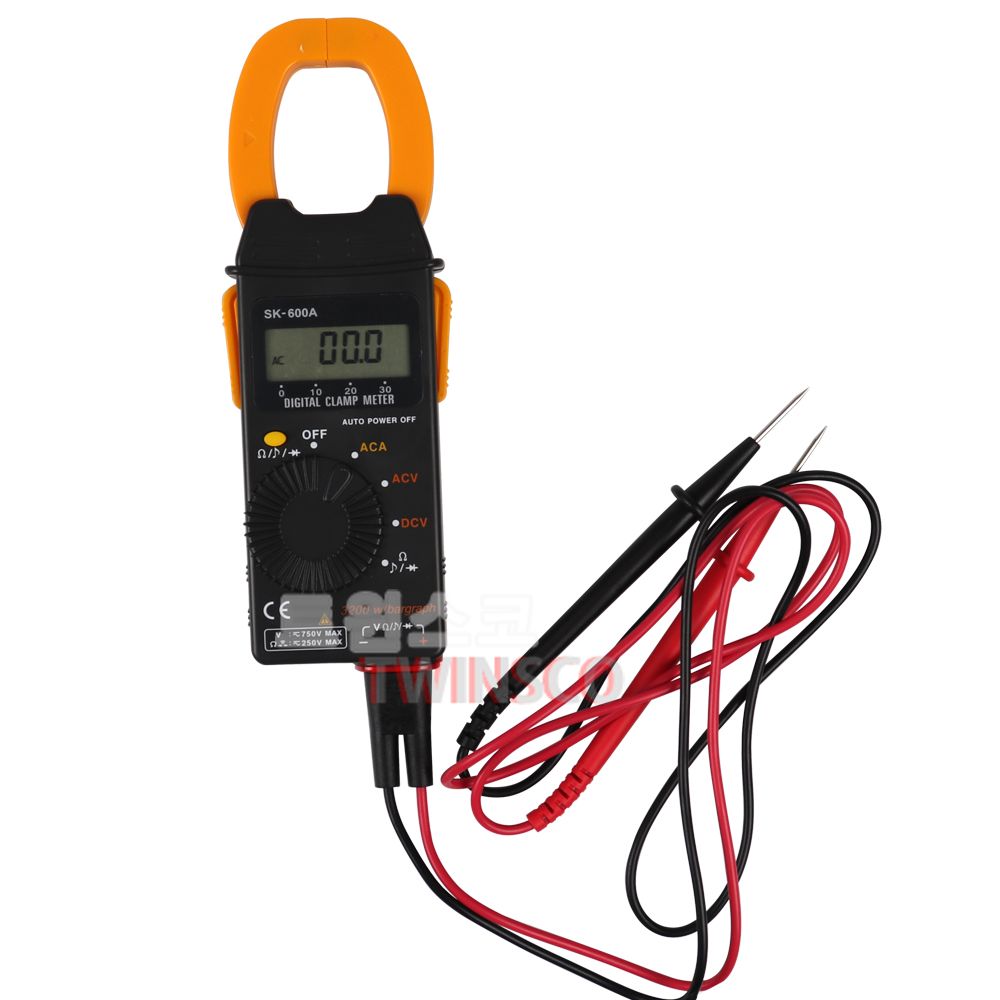SKM 디지털 클램프미터 SK-600A/후크메다 후크미터