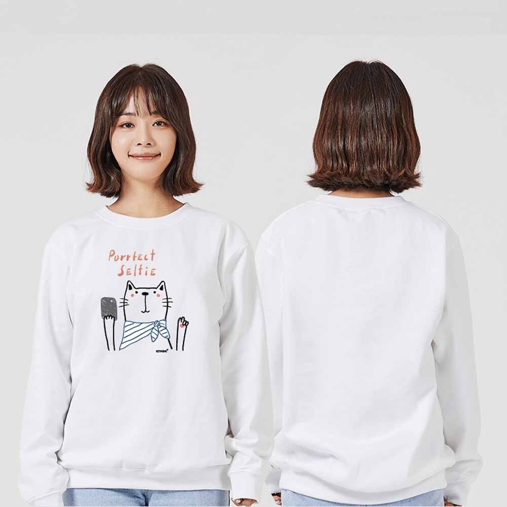 맞춤 야옹이 고양이 맨투맨 후드티 YN