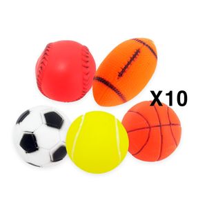아이티알,NE WK 스포츠공 장난감 X10(랜덤) 강아지 공놀이 삑삑이