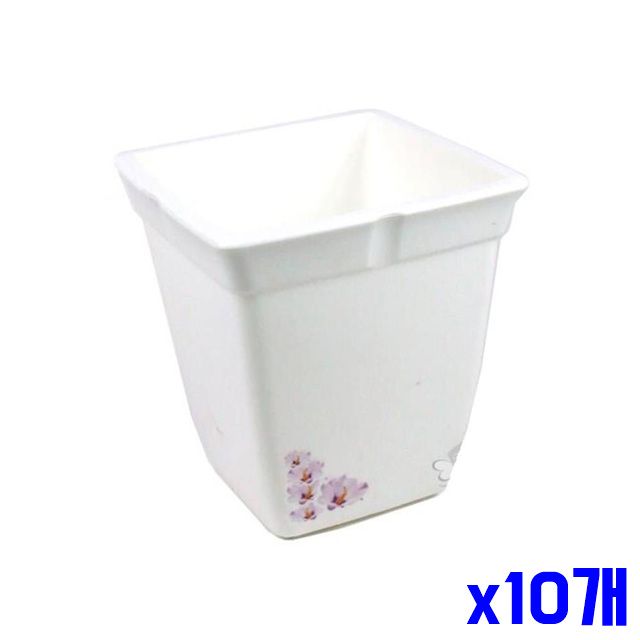 17.5x17.5x18.8cm 화분 원예용품 x10개 정사각