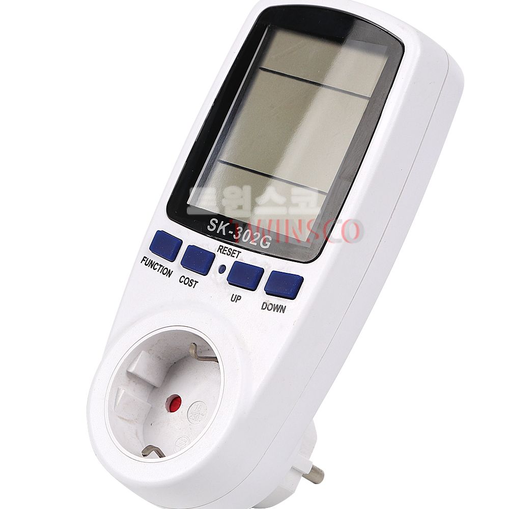 SKM 소비전력계 SK-302G/전기요금측정기 적산전력계