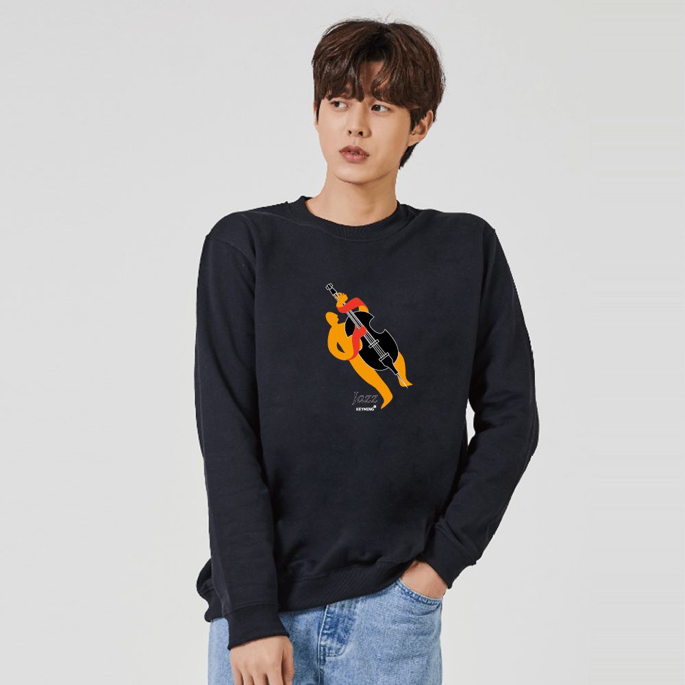 키밍 째즈 뮤직 공연 그래픽 맨투맨 후드티