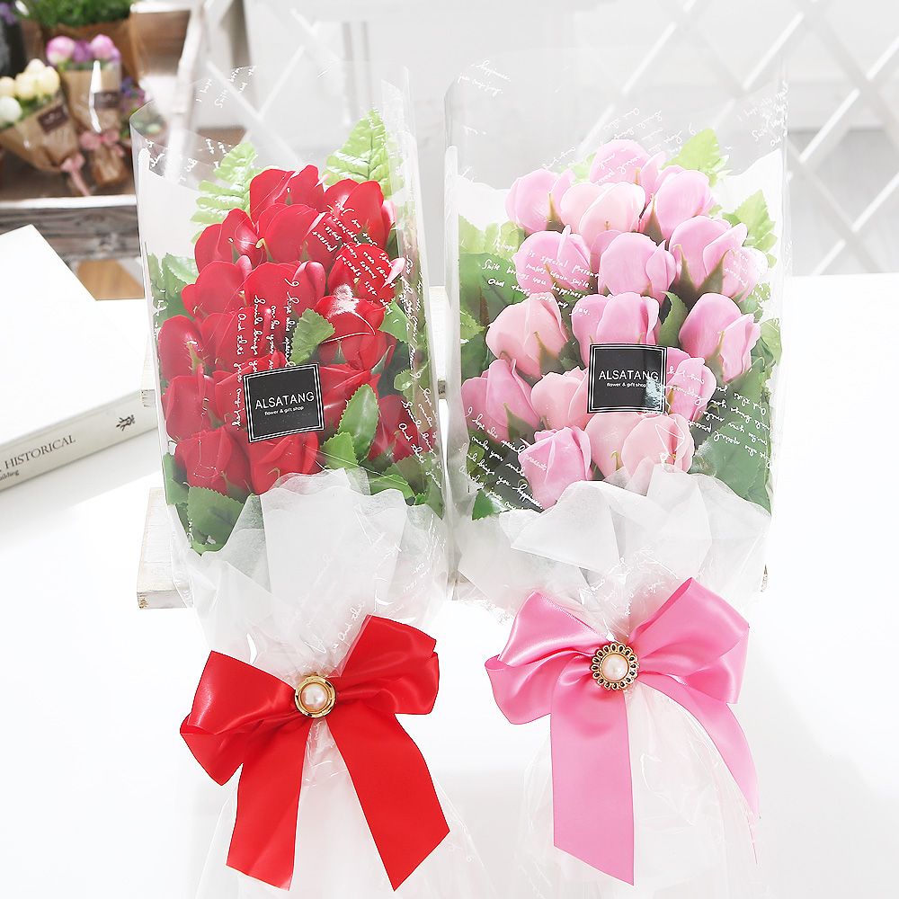 장미 15송이 꽃다발 레드 로즈데이 성년의날 부부의날