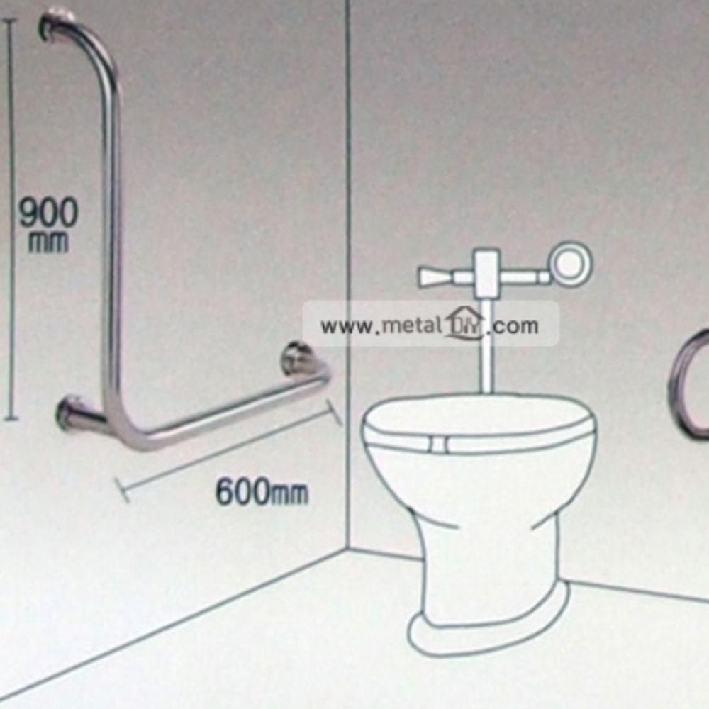 장애인 어르신 화장실 욕실 안전 보조 손잡이 L형
