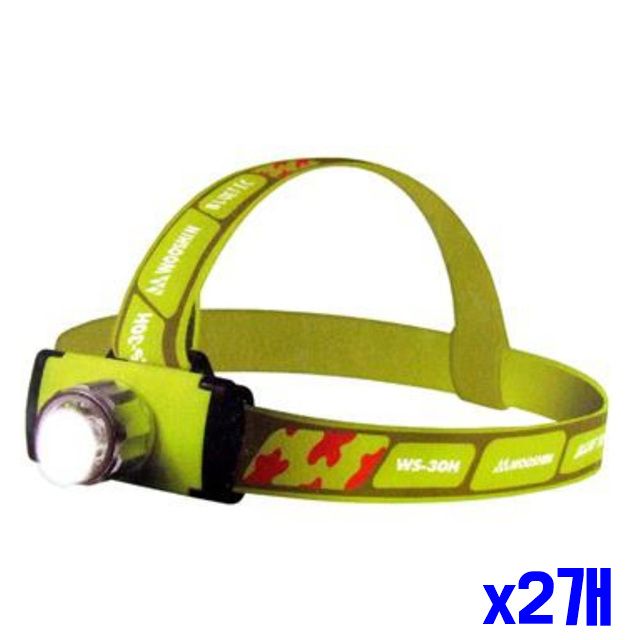 LED x2개 헤드랜턴 170도 각도조절 야간산행랜턴